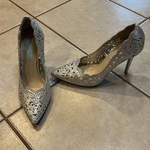 Silver heels